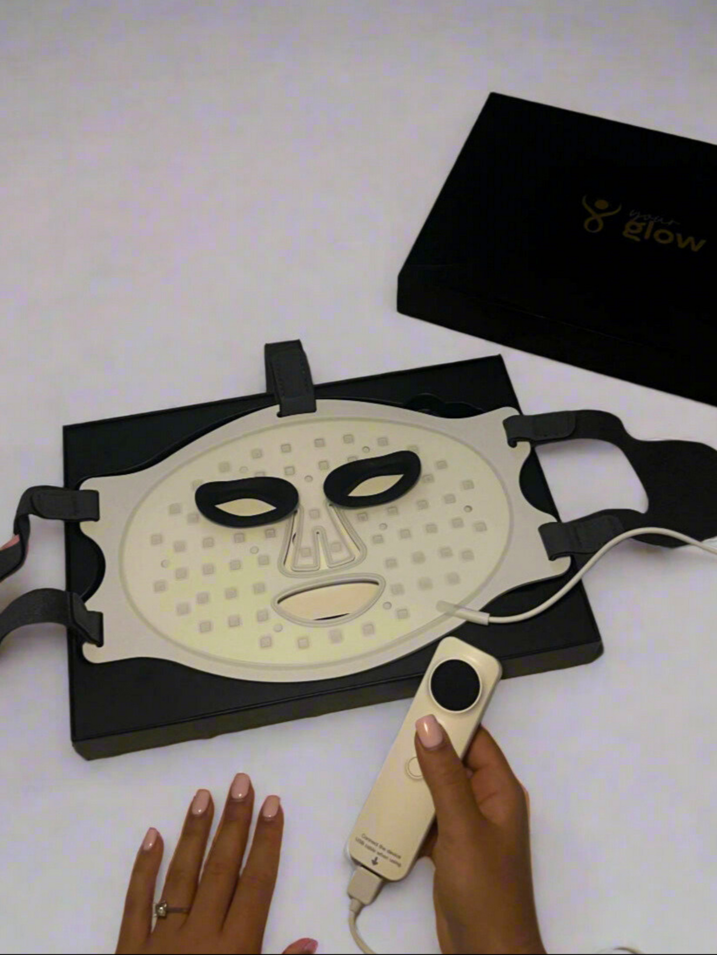 YourGlow LED Light Therapy Face & Neck Mask – Near Infrared for Youthful, Clear Skin
